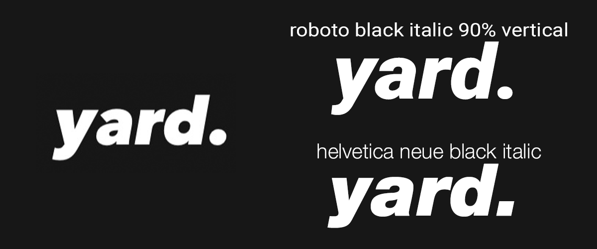 Comparativo entre as fontes Strong do stories instagram e as fontes Roboto black italic e Helvetica Neue black italic