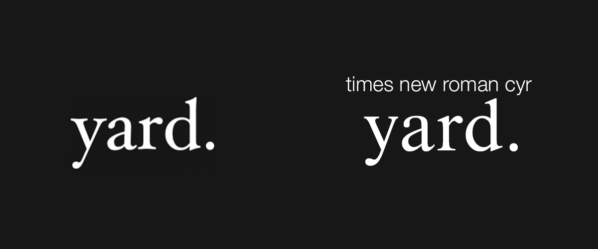 Comparativo ao lado esquerdo a fonte 9 do stories do instagram e ao lado direito a fonte Times New Roman Cyr